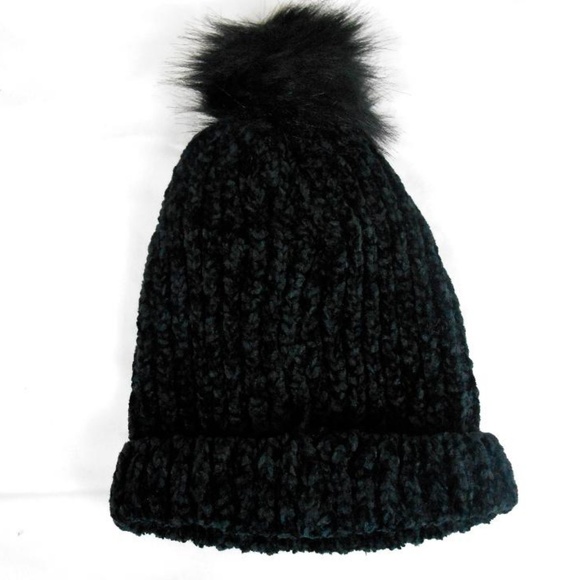 Women's Black Beanie - Picture 2 of 5